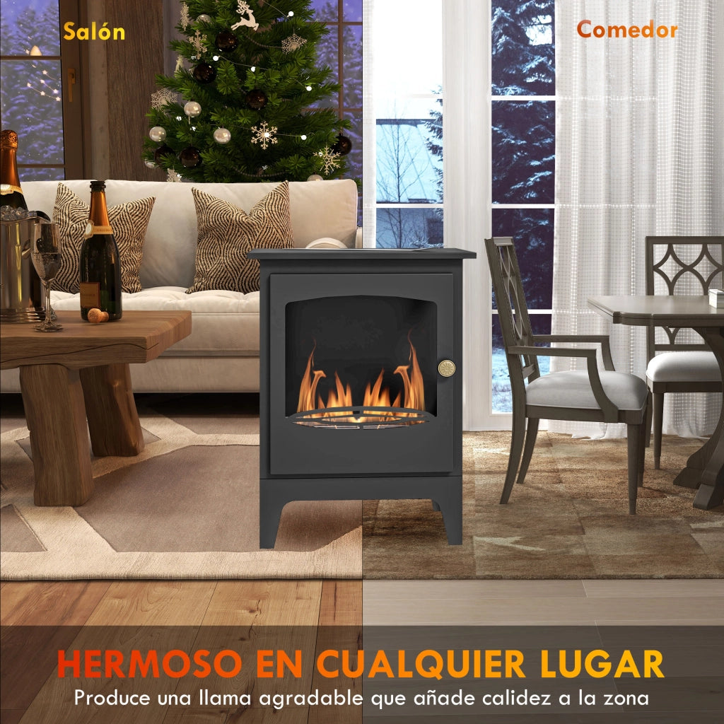 Caminetto a Bioetanolo 7000 BTU ¨C zephmum ¨C Nero 39x26x54 cm