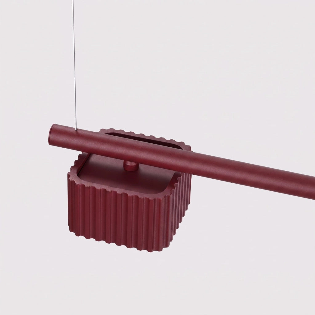 Lampadario RIFF 4 bordeaux Gx53