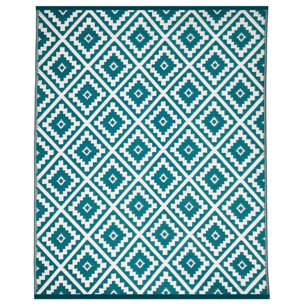 IDMarket - Tappeto per esterni BAHAMAS blu anatra 270 x 470 CM