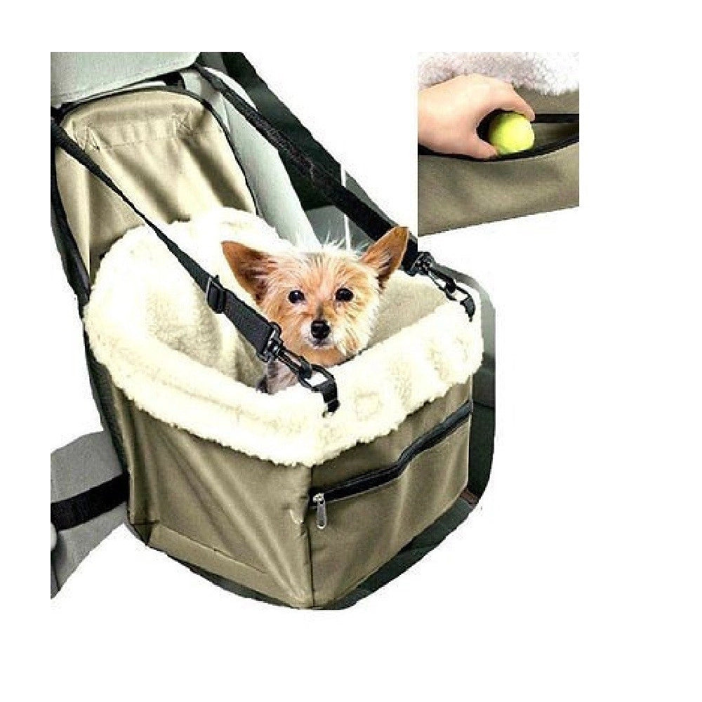 Trade Shop - Trasportino Sedile Cuccia Per Auto Porta Cane Cani Gatto Animali Cesto Cintura -