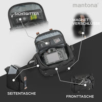 Mantona borsa fotografica Milano piccolo nero