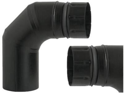 GOMITI CURVE A 90 ALA PELLET ECO PER SATUFE FUMISTERIA RISCALDAMENTO CANNE FUMA