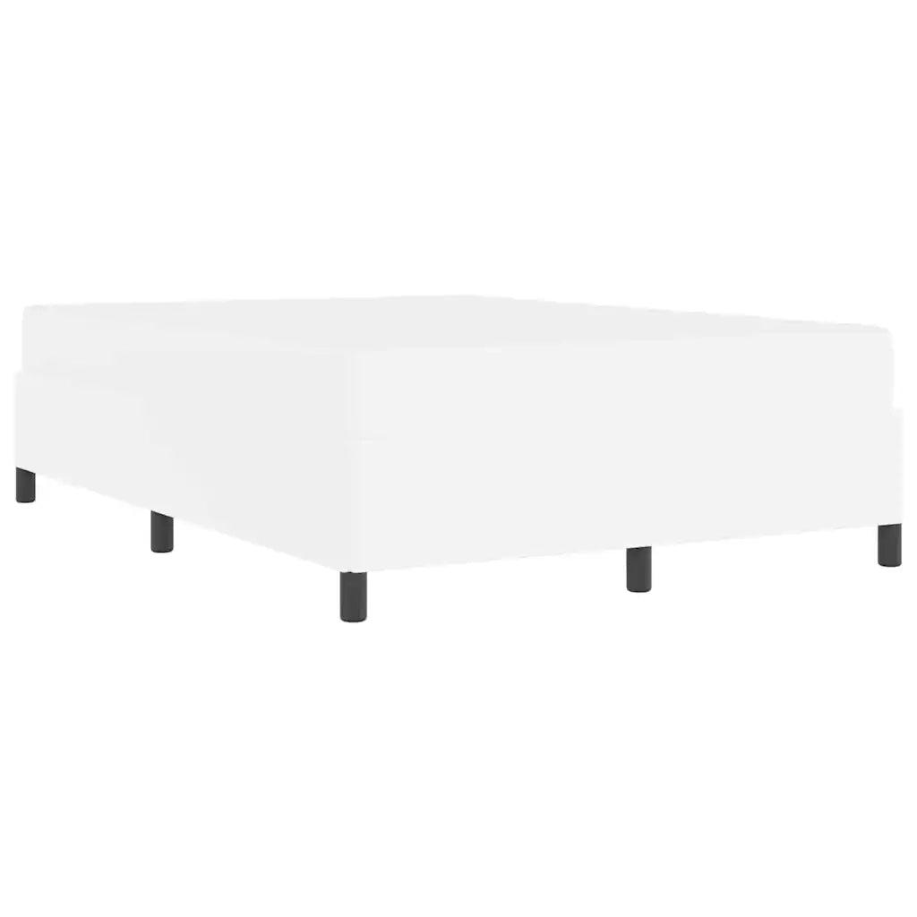 vidaXL Struttura letto con materasso con materasso Bianco 140 x 190 cm