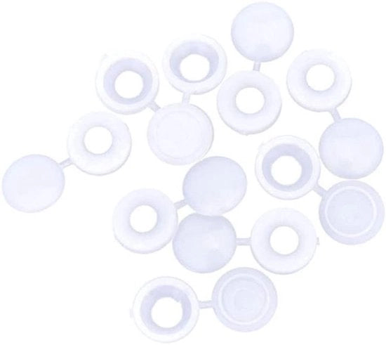 Copertura a vite a schiocco per lavastoviglie decorativa - 50 pezzi - idonea per viti da 3mm a 4mm - copertura in plastica 12,5mm - copertura a vite schioccante