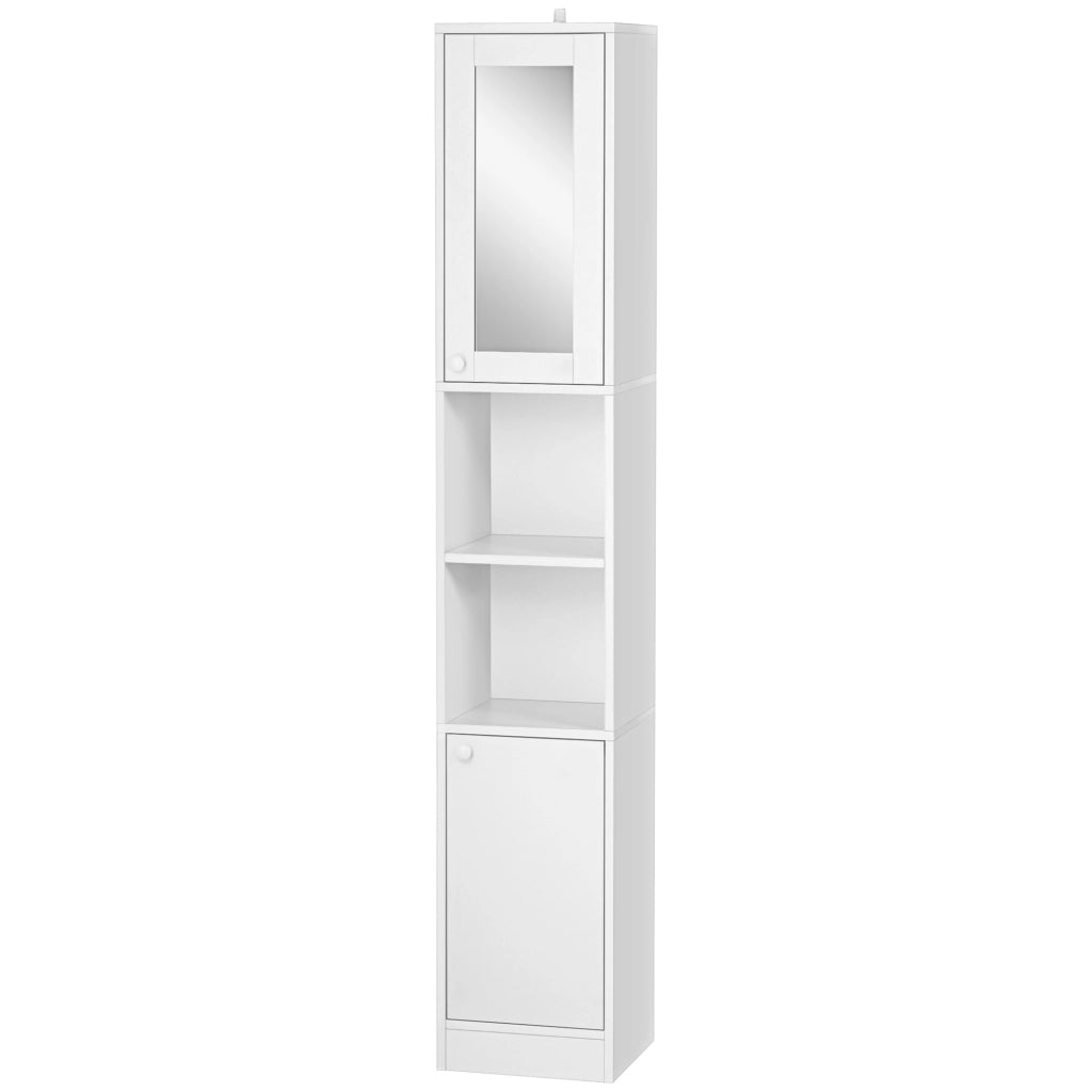Armadio bagno alto colonna ¨C zephmum ¨C bianco 30x28x170 cm