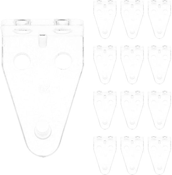 Tendenze per Giardino - Set di 20 Tendenze in Plastica - Attacchi per Tendenze Facili da Installare - Clip di Attacco - Sostenibili - Connettore Compattibile - Attacco per Tendenza