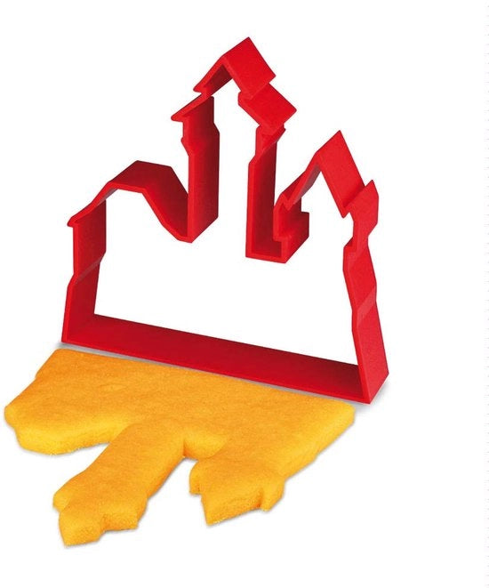 Souvenir in forma di biscotto del castello di Norimberga in rosso