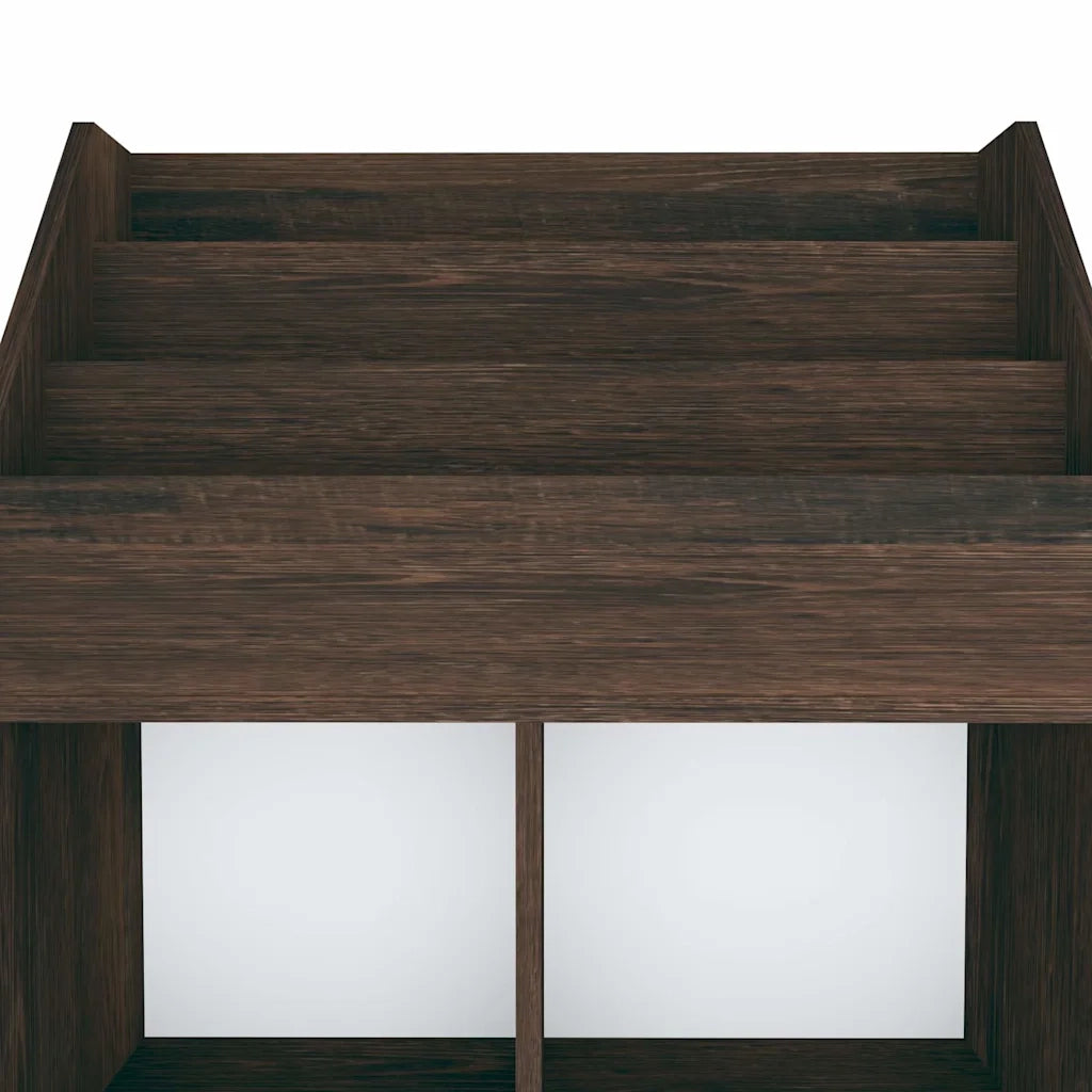 Portariviste per Bambini Rovere Fumo 71x30x114 cm Multistrato CFW5136077