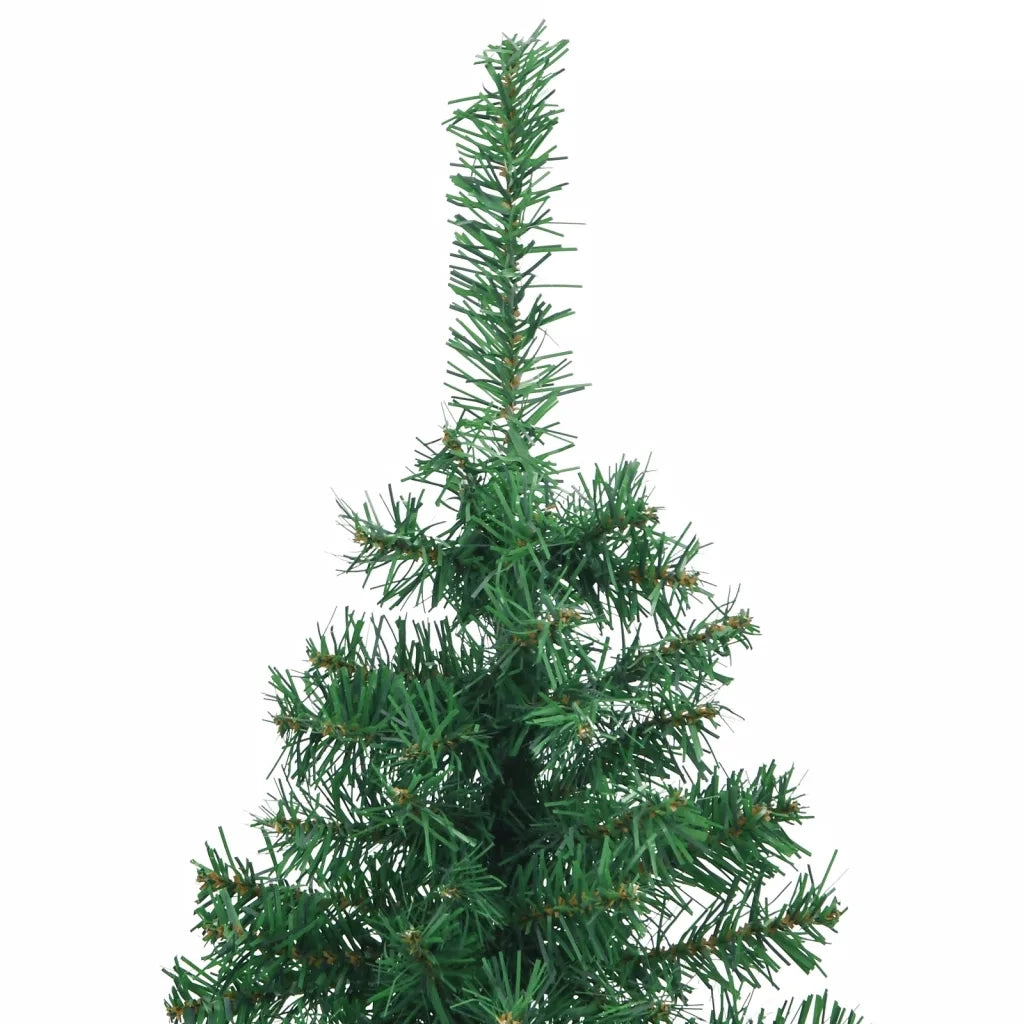Albero di Natale Artificiale ad Angolo con Supporto Verde 120 cm PVC