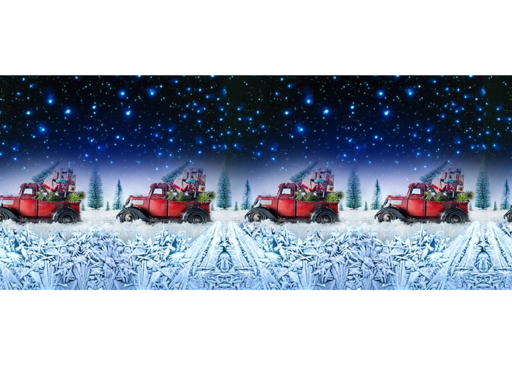 Tappeto Passatoia Cucina Antiscivolo Sottolavello Digitale Natale Pickup Present - 52x320 - Pickup Present