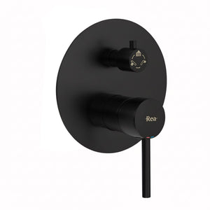 Set Da Vasca-doccia Da Incasso Rea Lungo Black + Box