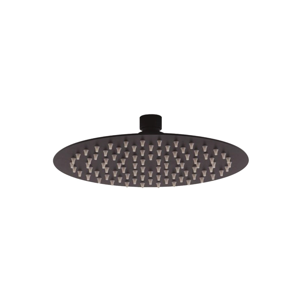 Soffione doccia tondo 25 cm nero opaco