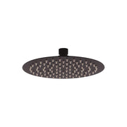 Soffione doccia tondo 25 cm nero opaco