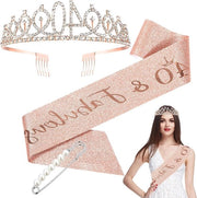 Decorazione per Partito di Compleanno Ragazza 40 anni - Corona con Diamanti Rosa