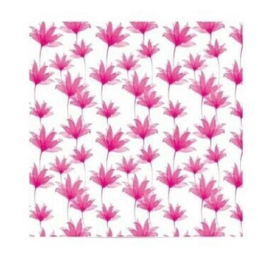 Trade Shop - Tenda Doccia Antimuffa Impermeabile 180x200 Cm Con Anelli Bagno Fiori Rosa 59803 -