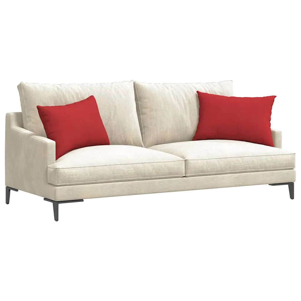 Cuscini da Divano 2 pz-Set di 2 Cuscini per Sofa Rosso 60 x 40 cm Tessuto