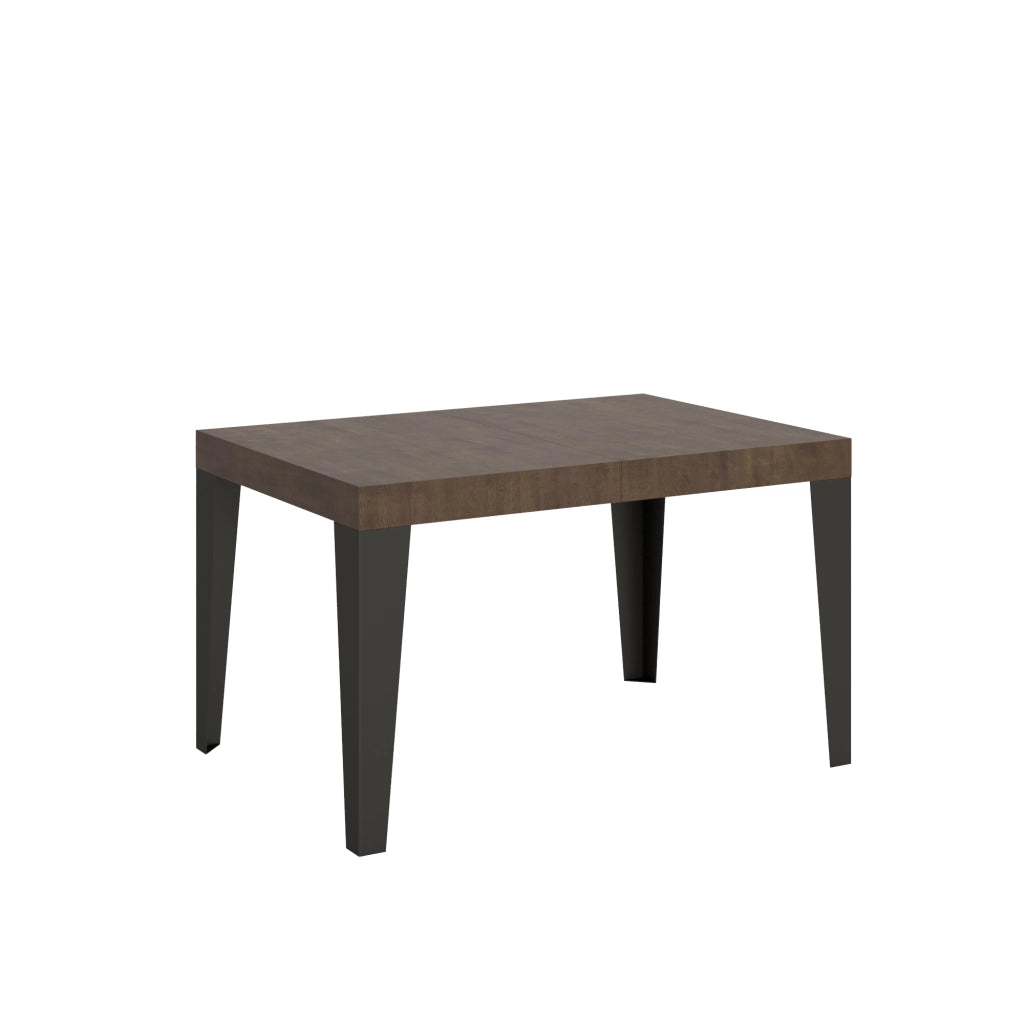 Tavolo allungabile 90x140/244 cm Flaris Noce telaio Antracite
