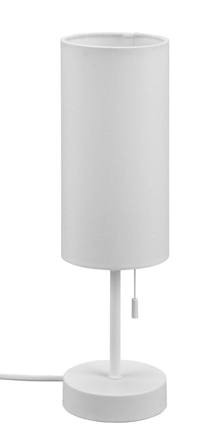 Lampada da Tavolo da Interno Attacco E14 in Metallo Bianco Opaco