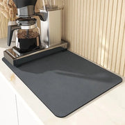 Mat di assorbimento superiore per cucina - asciugamano anti-scivolo per lavastoviglie, rapido drenaggio - nero - 30*40cm