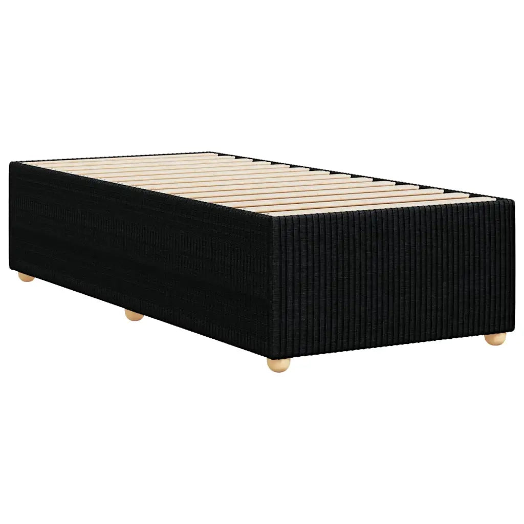 Giroletto senza Materasso Nero 90x200 cm in Tessuto