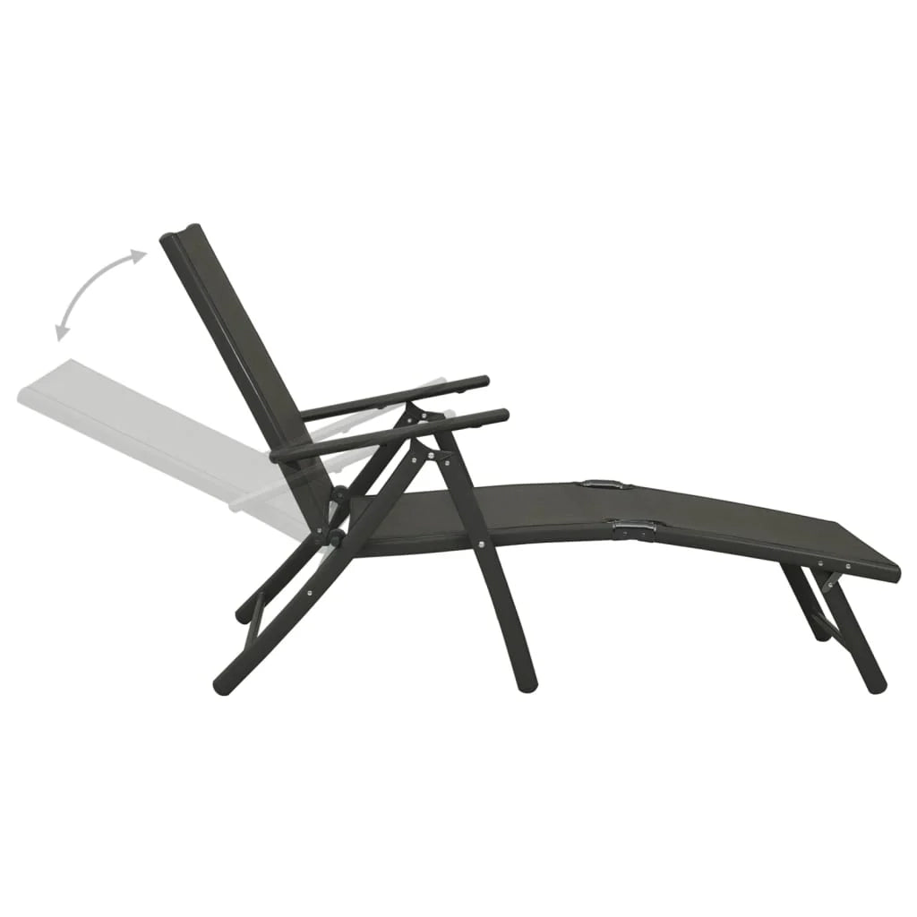 Set di mobili da giardino mobili da esterno set da 3 pezzi textilene e alluminio nero 02_0016066