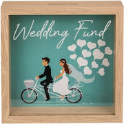 Decorazione per matrimonio - 1 pezzo - legno e vetro - 20x20cm