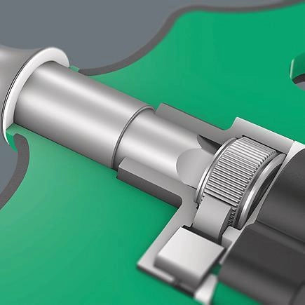 Wera 05023471001 Kraftform Kompakt 400 RA Set di Giraviti a Cricchetto con Impugnatura a T 17 Pezzi Tecnologia Rapidaptor Colore Nero Verde