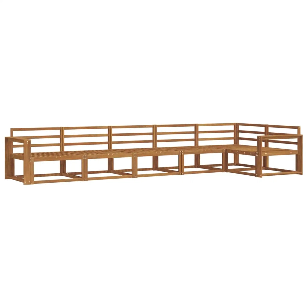 Set di divani da esterno 6 pcs Naturale