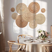 Decoraletto per Parete Boho Cesta - Decorazione per Parete Bambini - Decorazione per Parete Camera da Letto - Decorazione per Parete Salotto - Adesivo a Contatto e Rimovibile