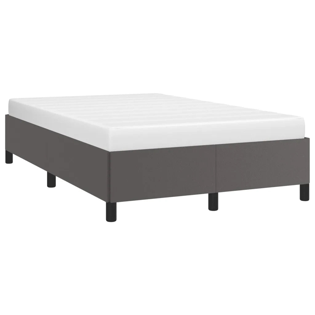 Giroletto senza Materasso Grigio 120x190 cm Similpelle 379526