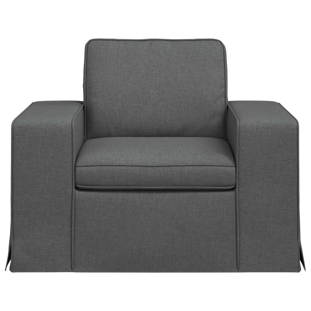 Divano | Divano da soggiorno | Sofa Grigio scuro 103 x 80 x 82 cm Tessuto