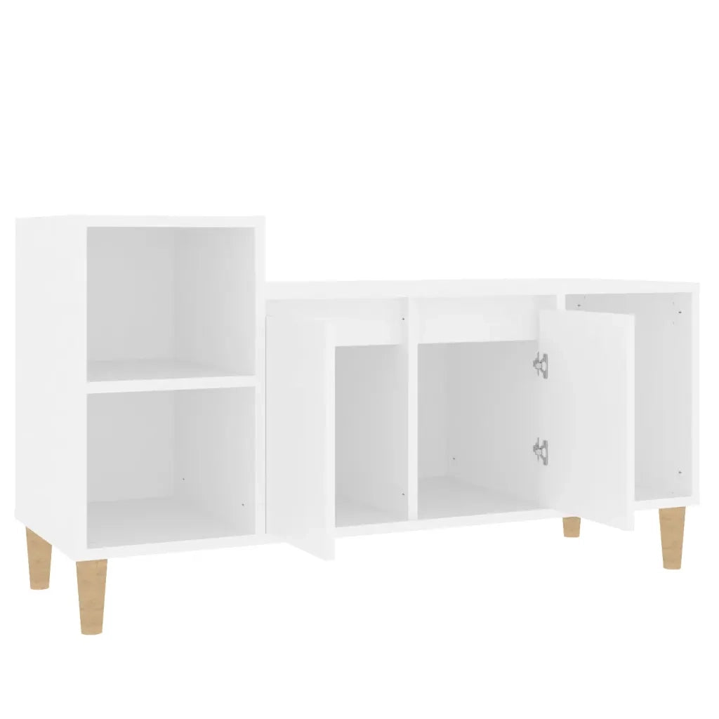 Mobile Porta TV Bianco 100x35x55 cm in Legno Multistrato 821172