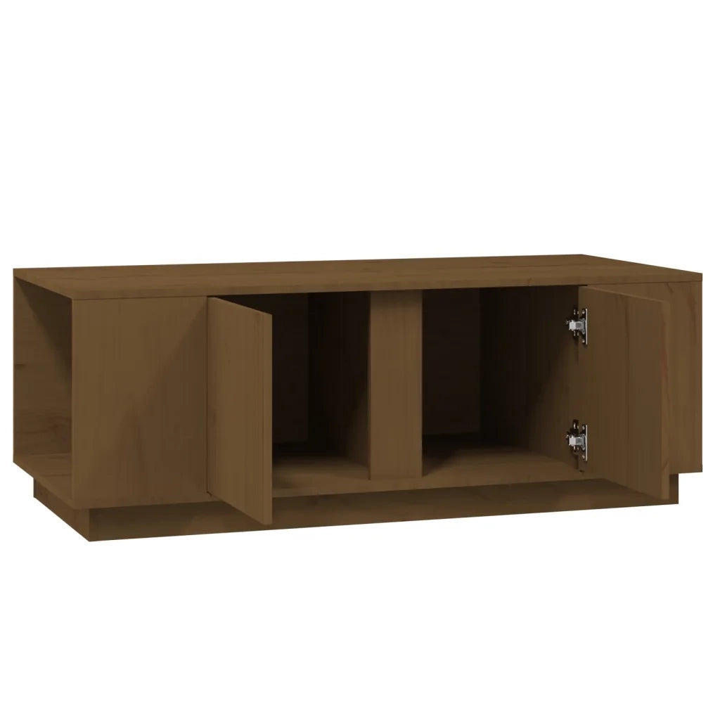 Tavolino da salotto | Tavolino da caff¨¨ | Tavolino da Soggiorno ambra 110x50x40 cm Legno Massello di Pino