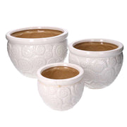 Coprivaso ceramica 1-3 bianco cm30h21