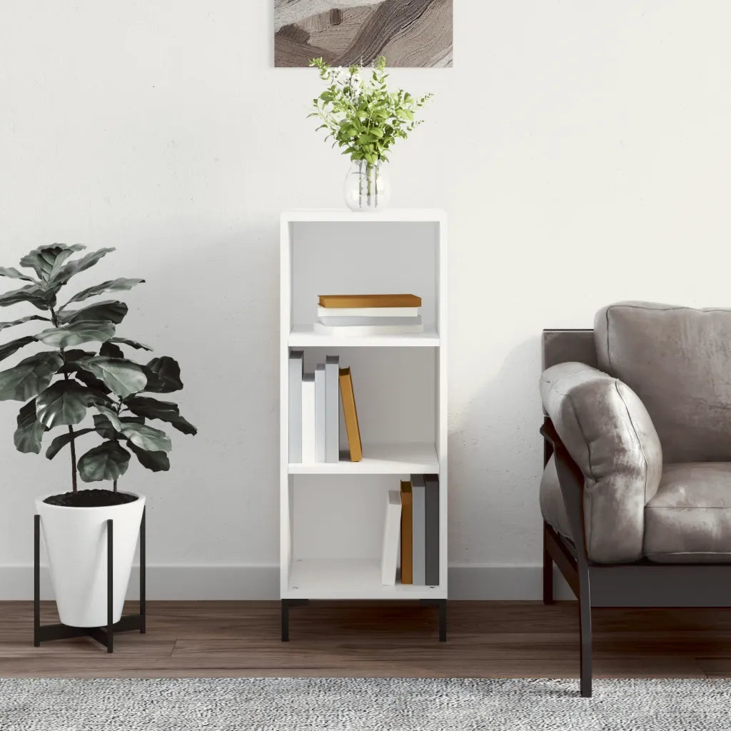 Credenza | Madia | Buffet da pranzo | Armadio da pranzo Bianca 34,5x32,5x90 cm in Legno Multistrato