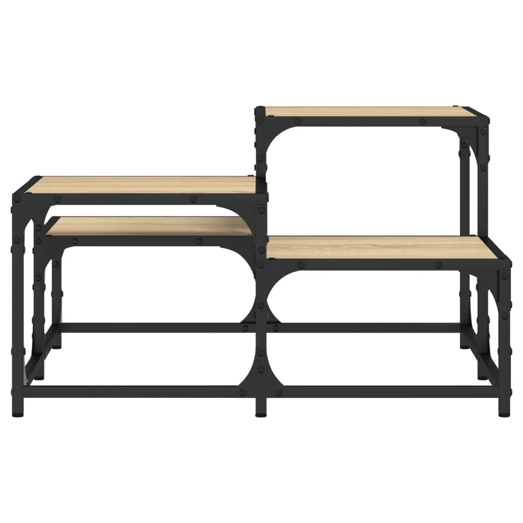 Tavolino da Salotto-Tavolino da soggiorno-Tavolo Rovere Sonoma 68x68x40 cm Legno Multistrato