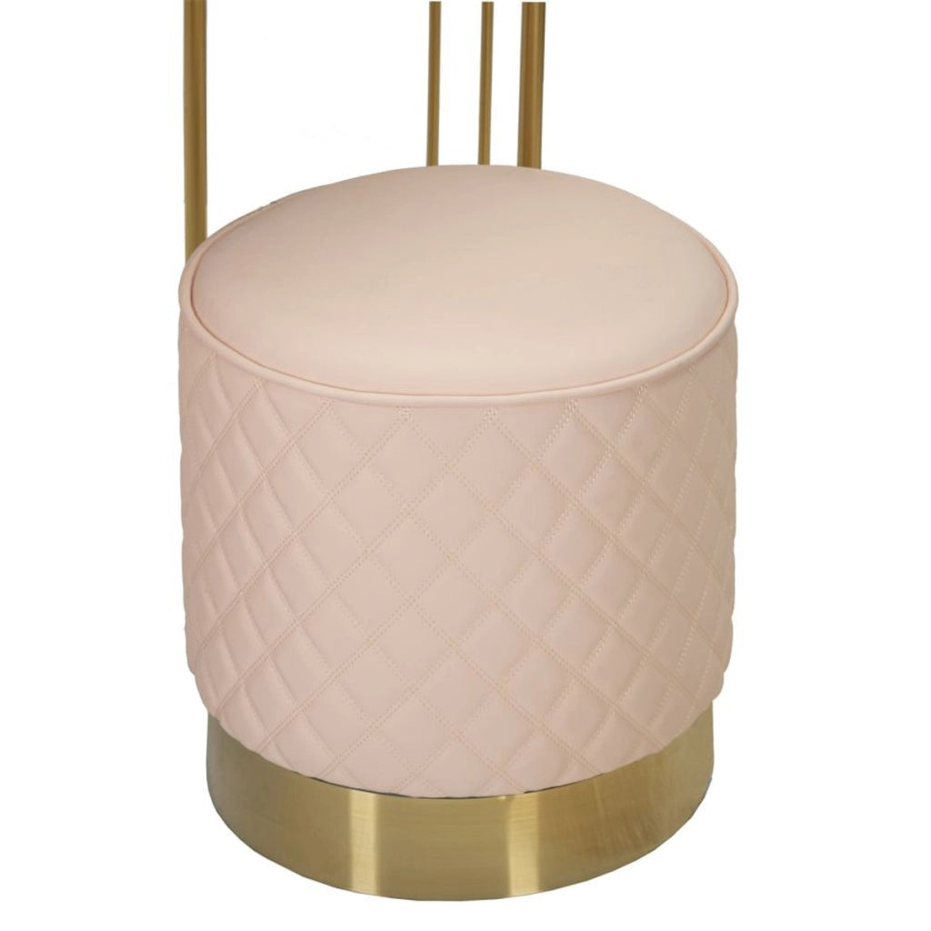 Consolle Trucco VKH22, Rosa, Legno, 120x40x75 cm