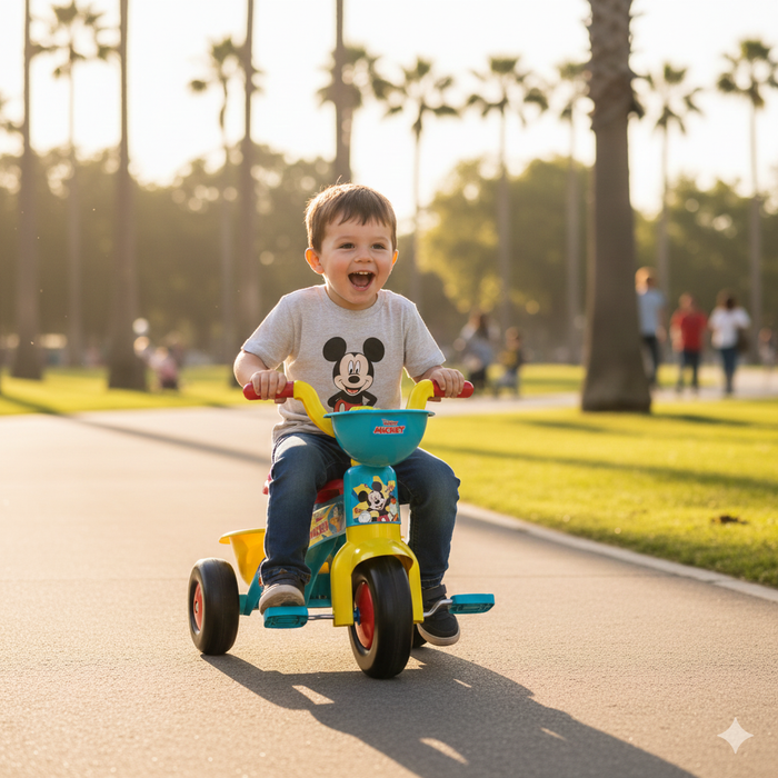 Triciclo per Bambini 55x42x47 cm con Pedali Disney Mickey Mouse