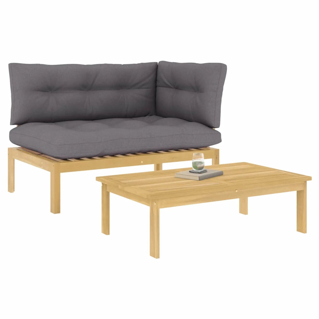 2 Pezzo Legno di acacia Marrone Chiaro 3418155