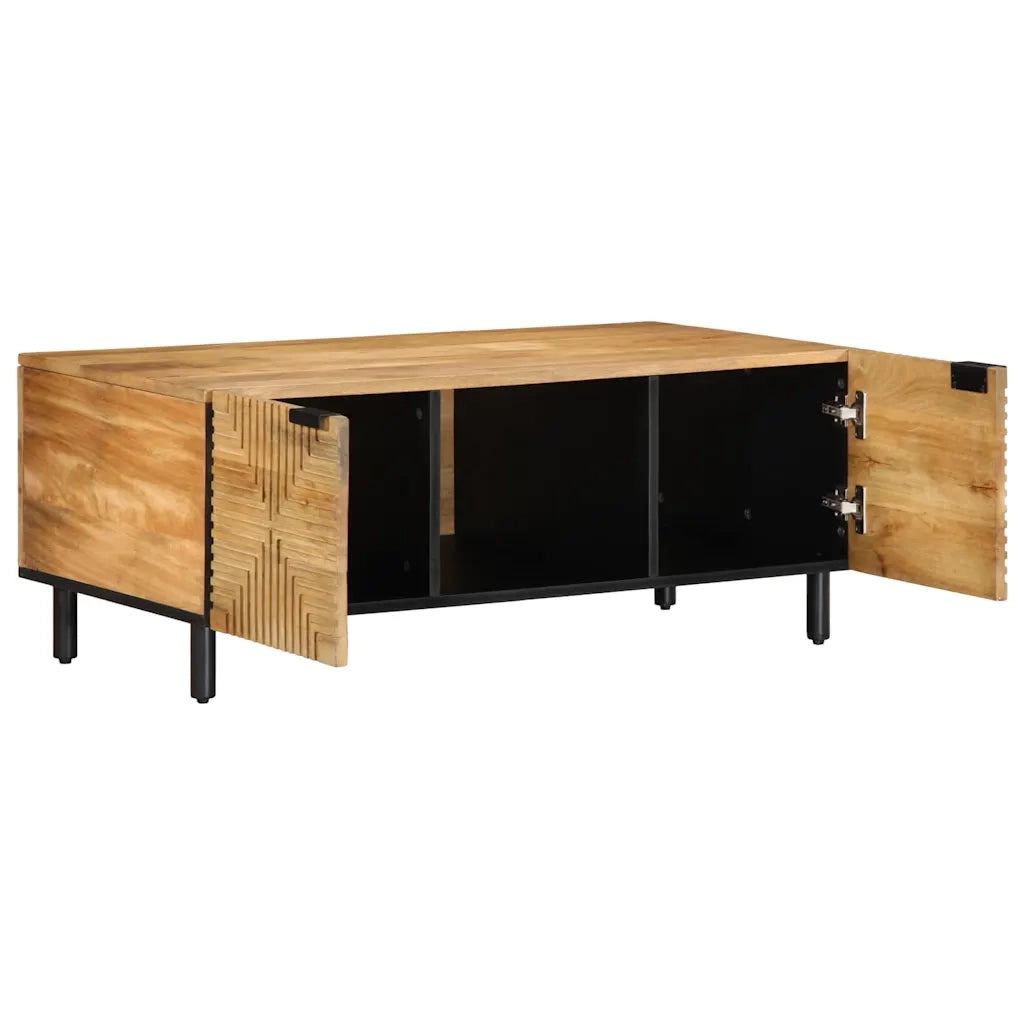 vidaXL Tavolino da Salotto Marrone 100x54x40cm Legno Massello di Mango