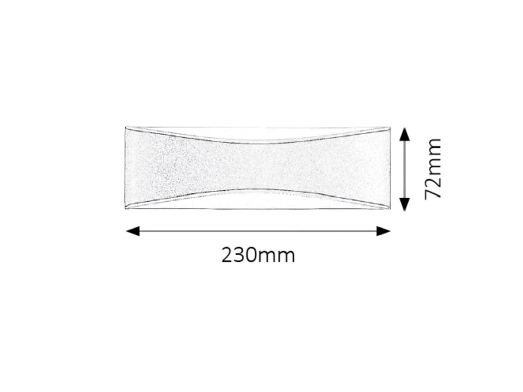 Applique esterna minimal LED 7W Birmingham antracite Rabalux