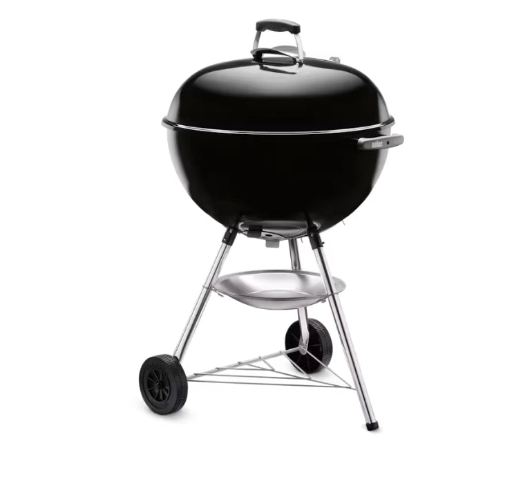 Weber 1331004 bar-b-kettle bbq barbecue a carbone, griglia di cottura in acciaio cromato, diametro 57 cm