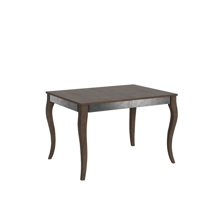 Tavolo Allungabile 120-224x90x80 cm Olanda Iron Noce