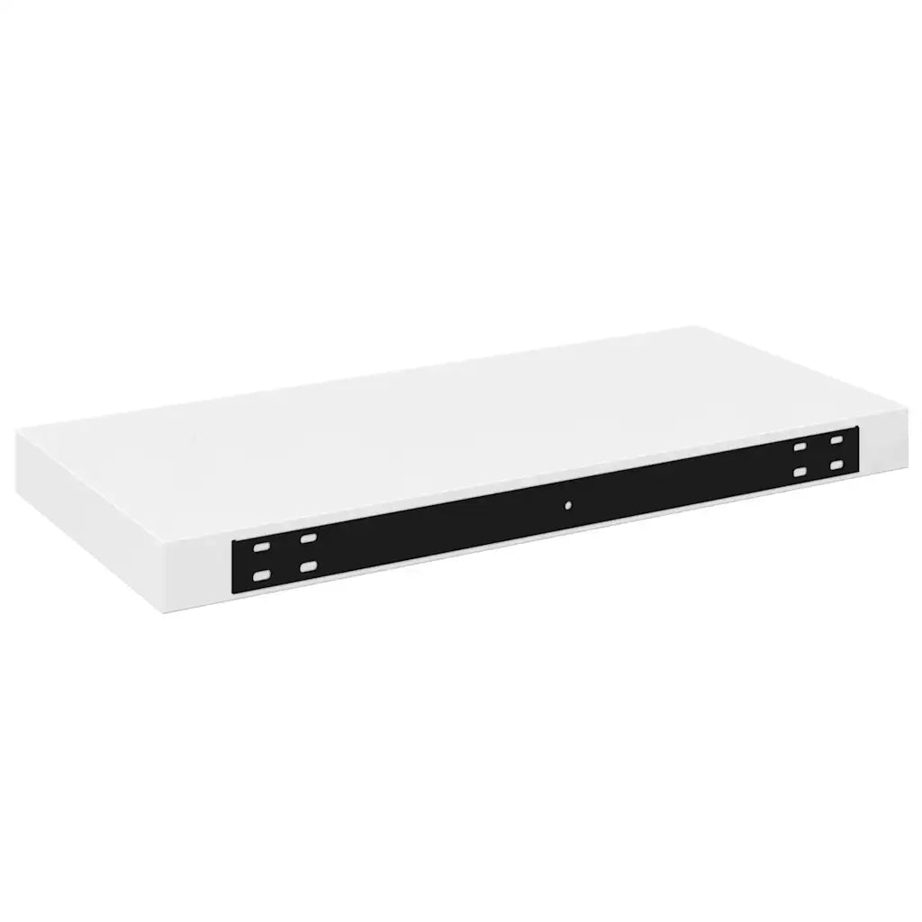 Scaffale a Parete Bianco Lucido 50x23x3,8 cm in MDF 323745