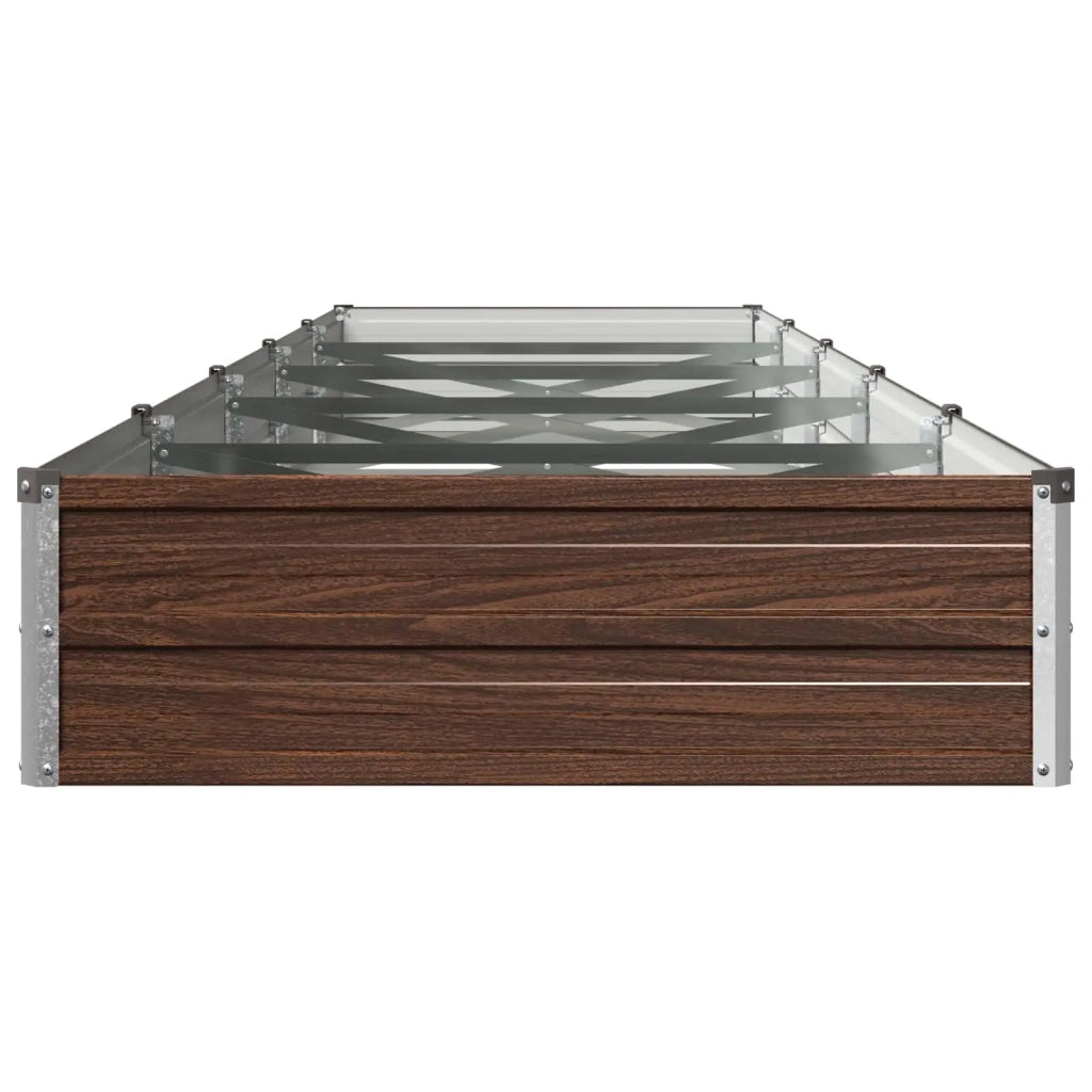 Letto rialzato da giardino Nero 400 x 80 x 24 cm 8006506