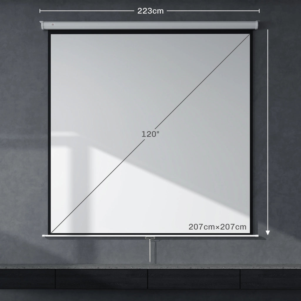 Schermo per Proiettore 120 Pollici ¨C zephmum ¨C Bianco 120x30x