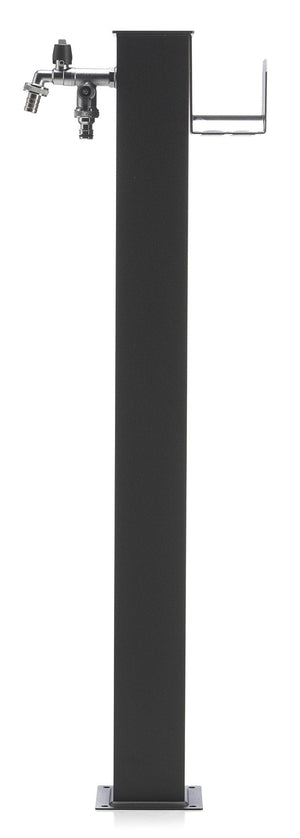 Fontana da Giardino con Doppio Rubinetto Belfer 42/QRR Grigio Antracite