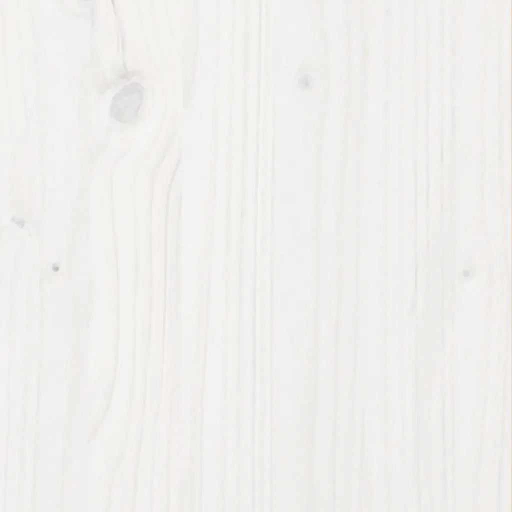 Fioriera da Giardino-Vaso da Esterno Bianca 60x60x46 cm Legno Massello di Pino