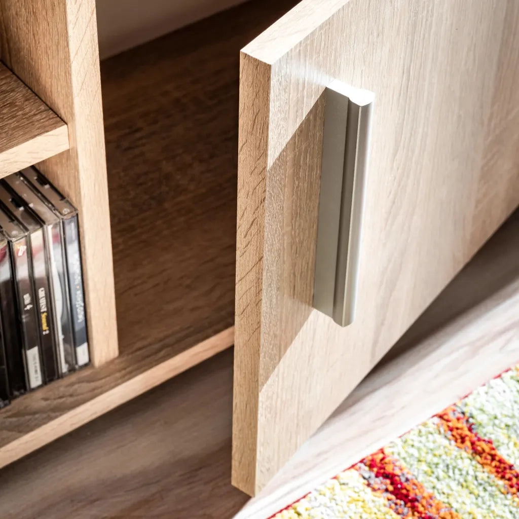 Parete Attrezzata Porta TV con Luci LED Rovere Sonoma cod mxl 13826