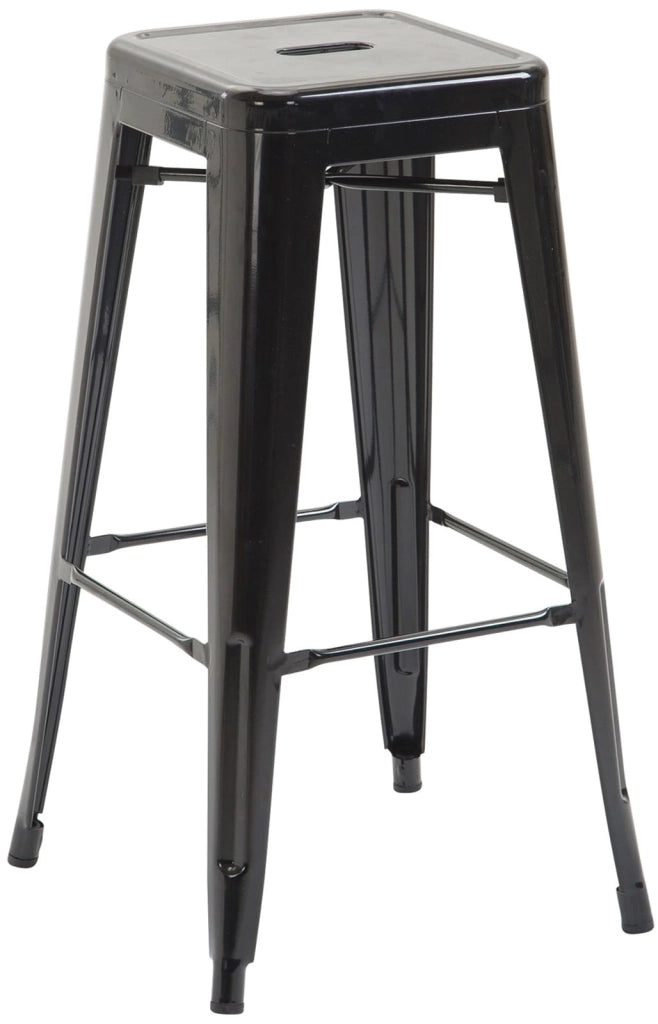 Coppia di sgabelli design industriale Joshua V2 nero